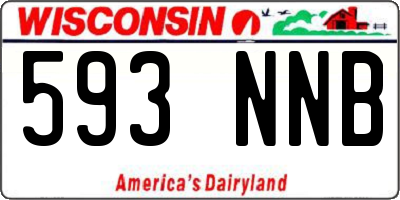 WI license plate 593NNB