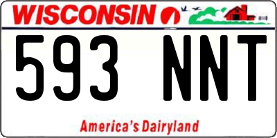 WI license plate 593NNT