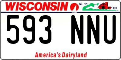 WI license plate 593NNU