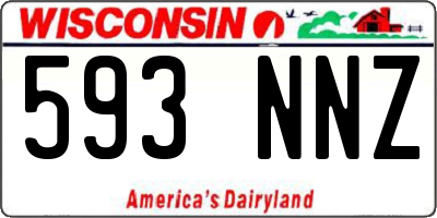 WI license plate 593NNZ