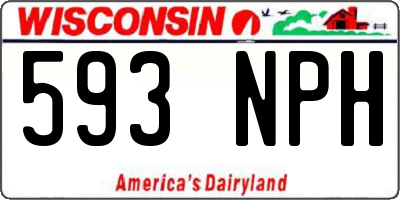 WI license plate 593NPH