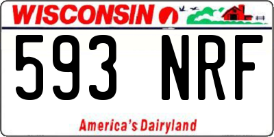 WI license plate 593NRF
