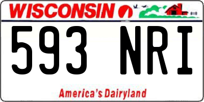WI license plate 593NRI