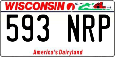 WI license plate 593NRP