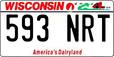 WI license plate 593NRT