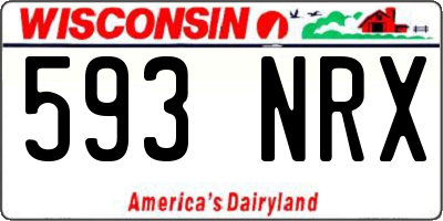 WI license plate 593NRX