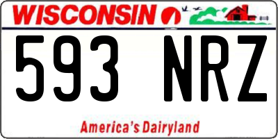 WI license plate 593NRZ