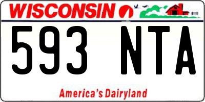 WI license plate 593NTA