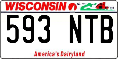WI license plate 593NTB