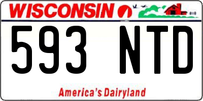 WI license plate 593NTD