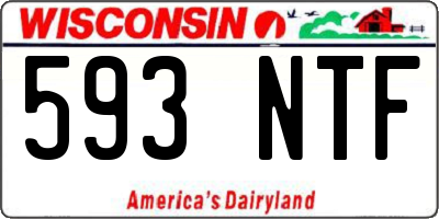 WI license plate 593NTF