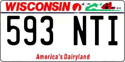 WI license plate 593NTI