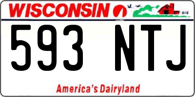 WI license plate 593NTJ