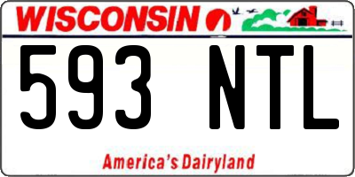 WI license plate 593NTL