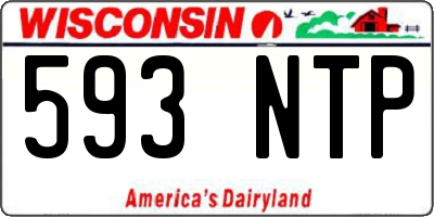 WI license plate 593NTP