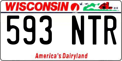 WI license plate 593NTR