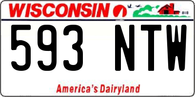 WI license plate 593NTW