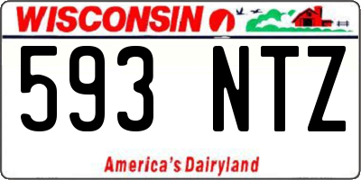 WI license plate 593NTZ