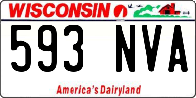 WI license plate 593NVA
