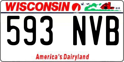 WI license plate 593NVB