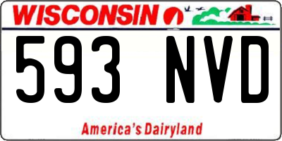 WI license plate 593NVD