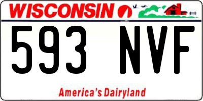 WI license plate 593NVF