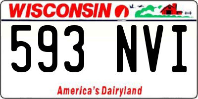 WI license plate 593NVI