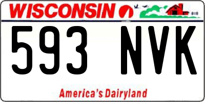 WI license plate 593NVK