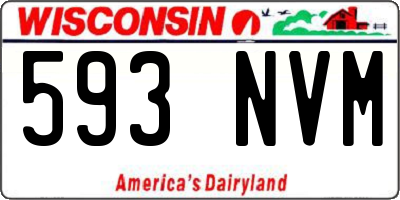 WI license plate 593NVM