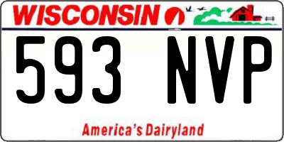 WI license plate 593NVP