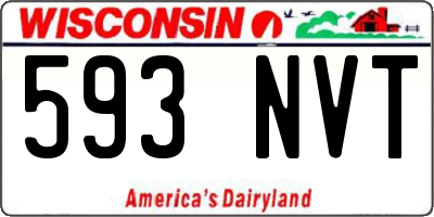 WI license plate 593NVT
