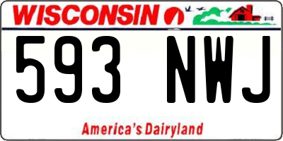 WI license plate 593NWJ