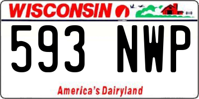 WI license plate 593NWP