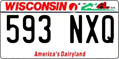 WI license plate 593NXQ