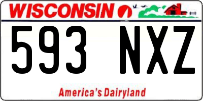 WI license plate 593NXZ