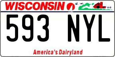 WI license plate 593NYL