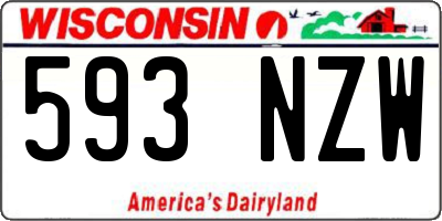 WI license plate 593NZW