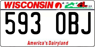 WI license plate 593OBJ