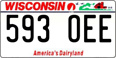 WI license plate 593OEE