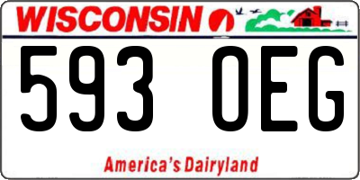 WI license plate 593OEG