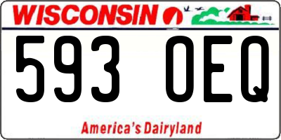 WI license plate 593OEQ