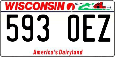 WI license plate 593OEZ