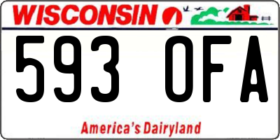 WI license plate 593OFA
