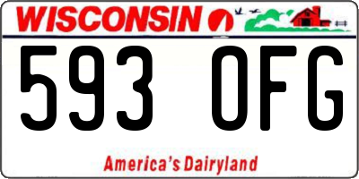 WI license plate 593OFG
