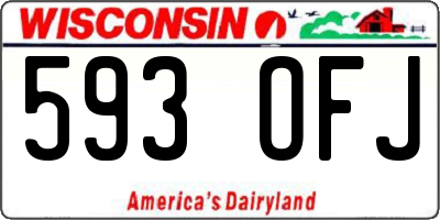 WI license plate 593OFJ
