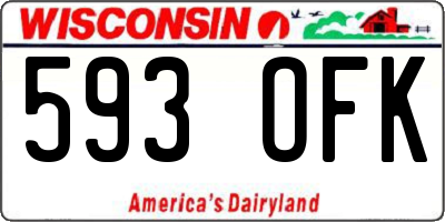WI license plate 593OFK