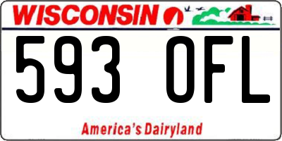 WI license plate 593OFL