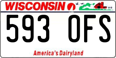 WI license plate 593OFS