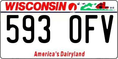 WI license plate 593OFV