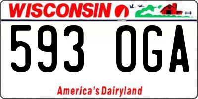 WI license plate 593OGA